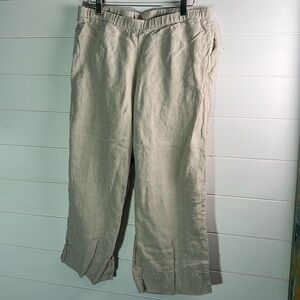 J.Jill 100% linen small petite. Light tan color A196